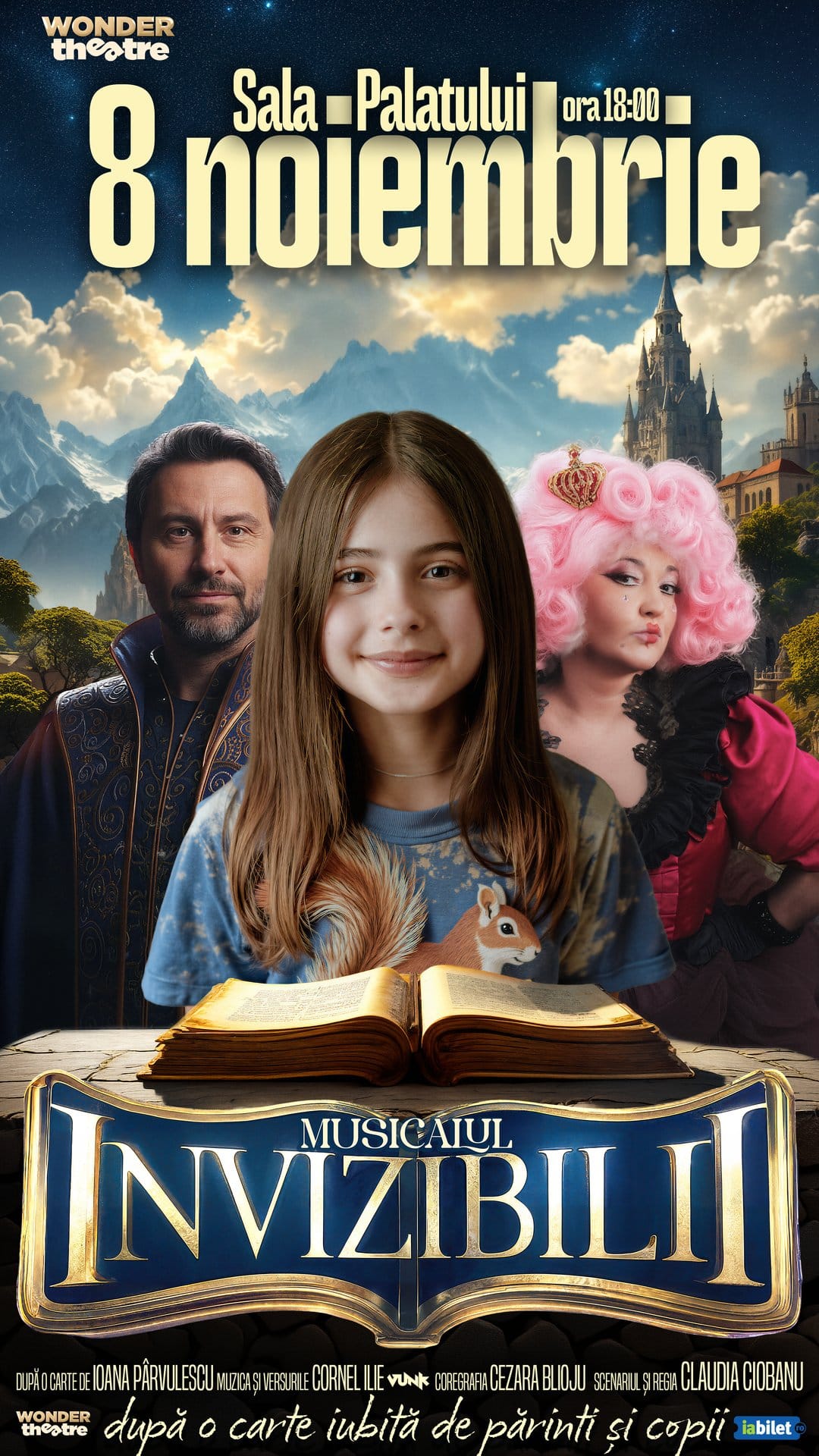 Afișul INVIZIBILII, 8 noiembrie, Sala Palatului